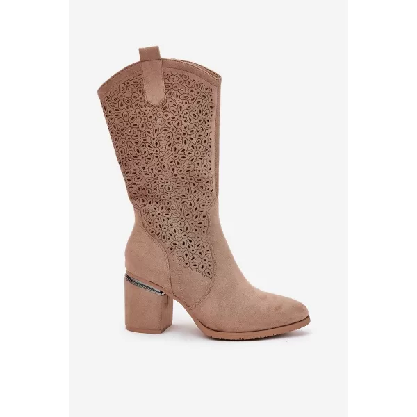  Damenstiefel S.BARSKI HY51-238 BEIGE 