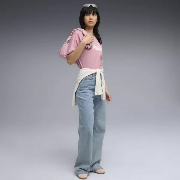  Damen-T-Shirt PUMA ESS NO. 1 LOGO RELAXED TEE 684970-65 AUSGEGLICHENES ROSA 