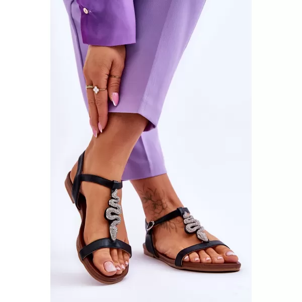  Damensandalen S.BARSKI KV-5541-42 SCHWARZ 
