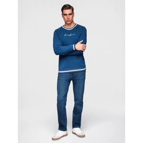  Herren-Sweatshirt OMBRE OM-SSNZ-0244 DUNKELBLAU 