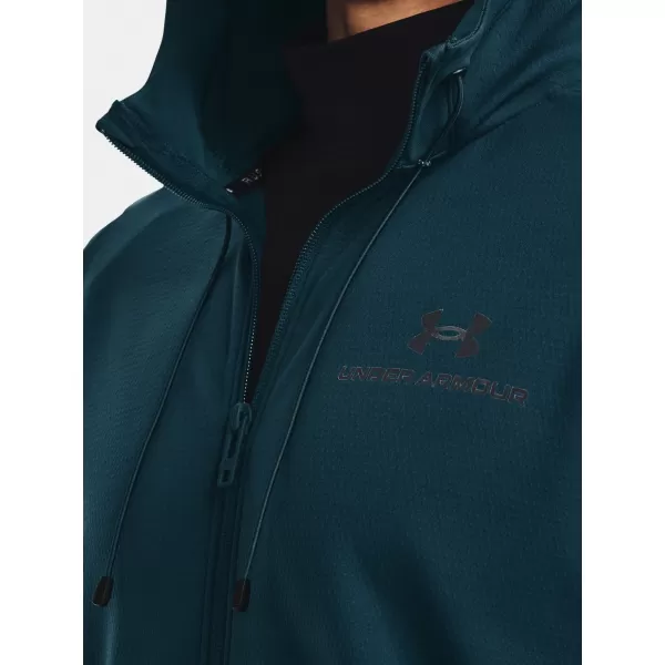  Herren-Sweatshirt UNDER ARMOUR RUSH ALL PURPOSE FZ HD BLAU 