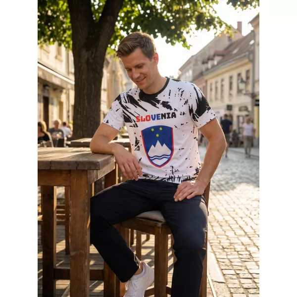  Premium-T-Shirt für Herren ALTISPORT VOJ/ALM036SI/TR01 ABSTRAKTION 