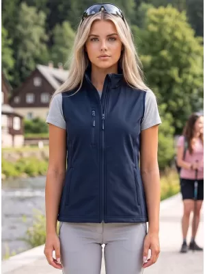 Softshellweste für Damen ALTISPORT NoPrint NP/ALW965 MARINEBLAU