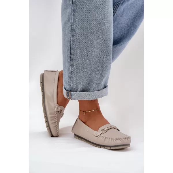  Damenmokassins S.BARSKI LR51-547 BEIGE 