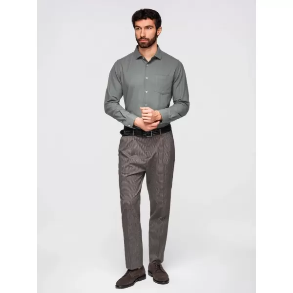  Herrenhemd OMBRE K694 KHAKI 