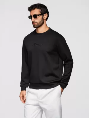 Herren-Sweatshirt OMBRE OM-SNBC-0199 SCHWARZ