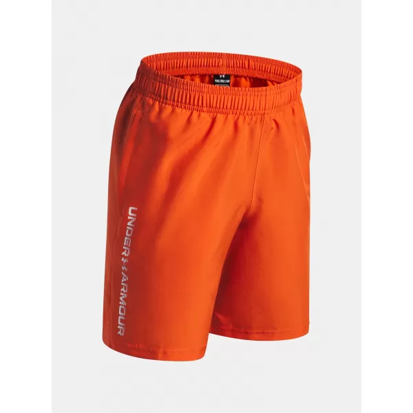  Shorts für Jungen UNDER ARMOUR UA TECH WOVEN WORDMARK SHORT 1383341-844 ORANGE 