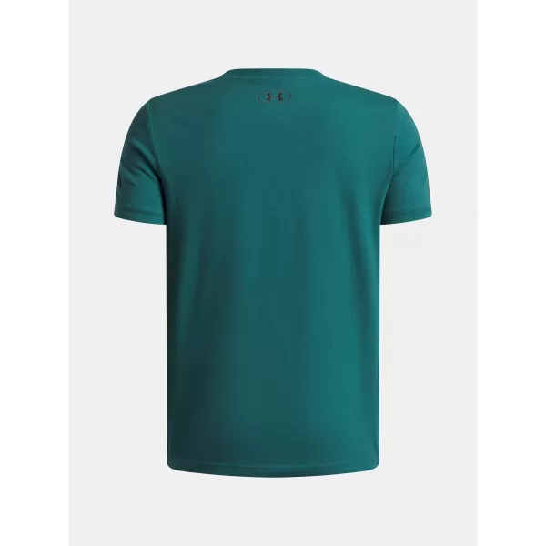  T-Shirt für Jungen UNDER ARMOUR UA B LOGO WM COLLAGE SS 6009271-338 GRÜN 