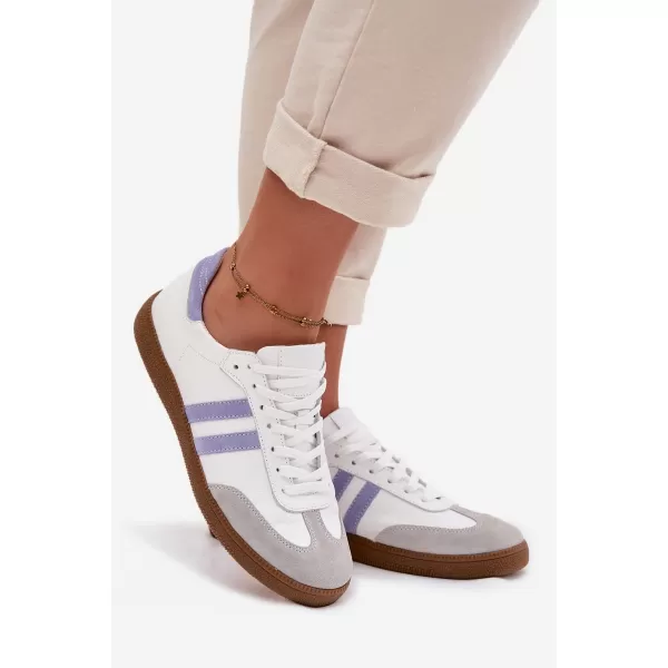  Damen-Sneaker ZAZOO N1068 WEIß/BLAUVIOLETT 