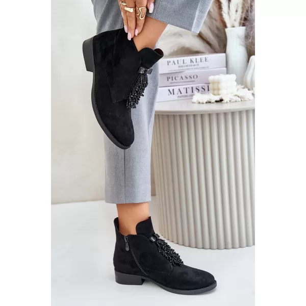  Damenschuhe S.BARSKI HY42-715 SCHWARZ 