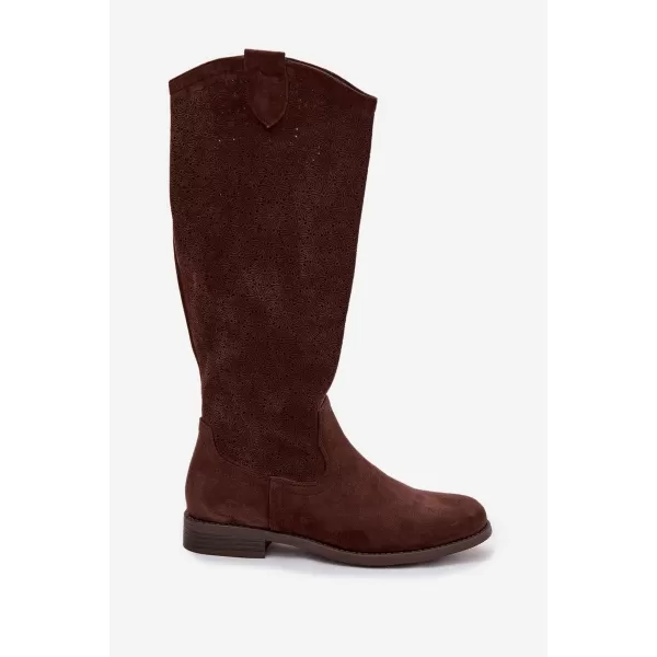  Damenstiefel S.BARSKI HY61-8022 BRAUN 