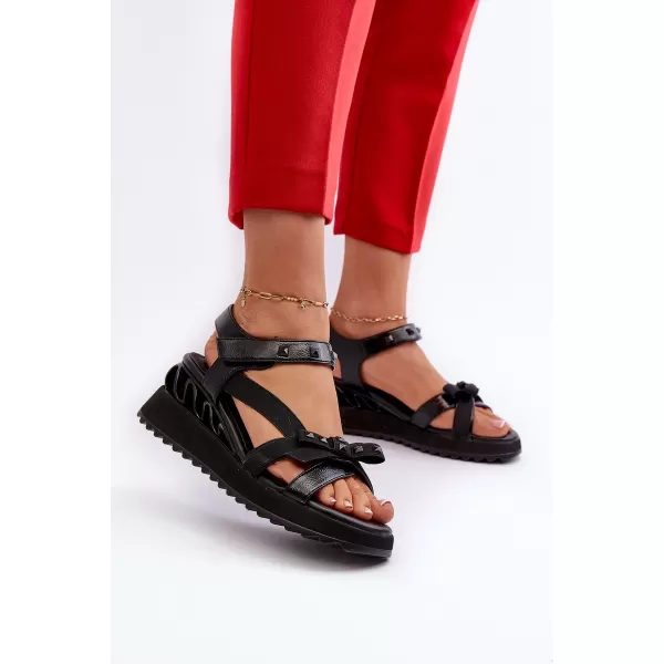  Damensandalen D&A CR956 SCHWARZ 