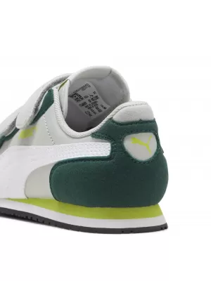 Kinderschuhe PUMA CABANA RACER SL 20 V PS 383730-19 HELLGRAU/WEIß/DUNKLE MYRTE