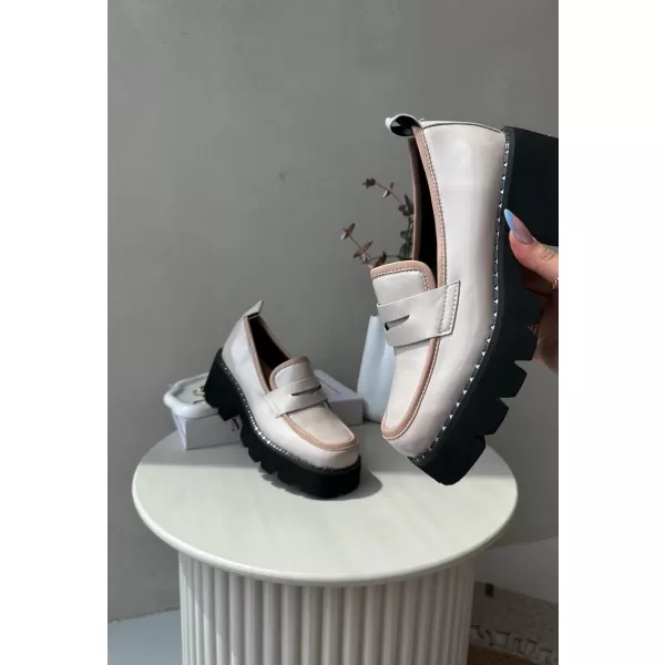  Damenmokassins D&A MR870-32 BEIGE 