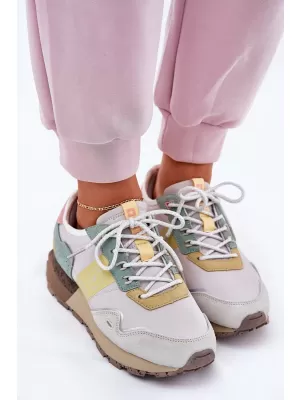 Damenschuhe BIG STAR RR274244 GELB/GRAU Big Star Shoes