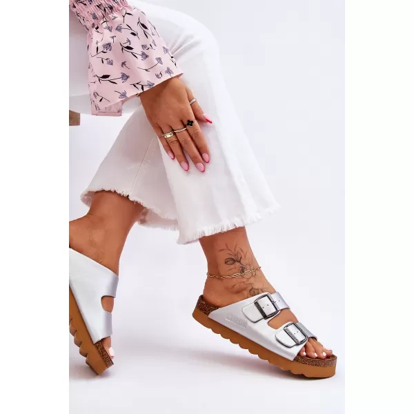  Damenhausschuhe BIG STAR LL274476 SILBER Big Star Shoes 