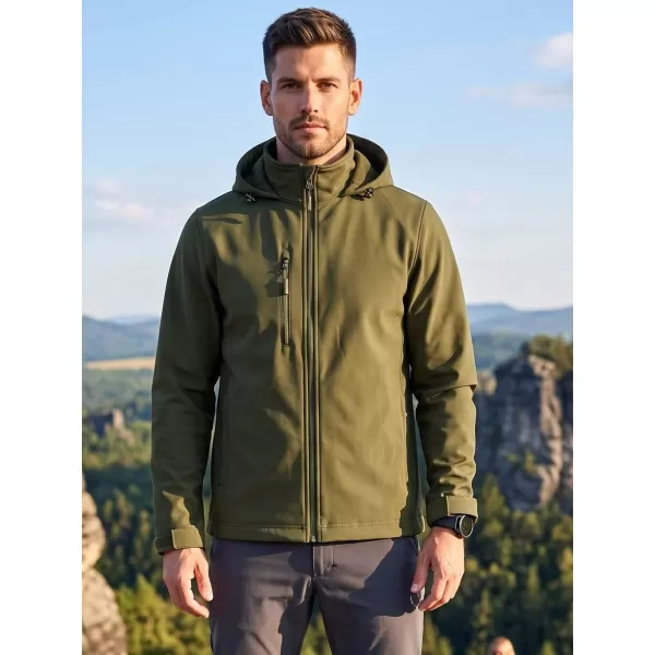  Herren-Softshelljacke ALTISPORT NoPrint NP/ALM845 MILITÄR 