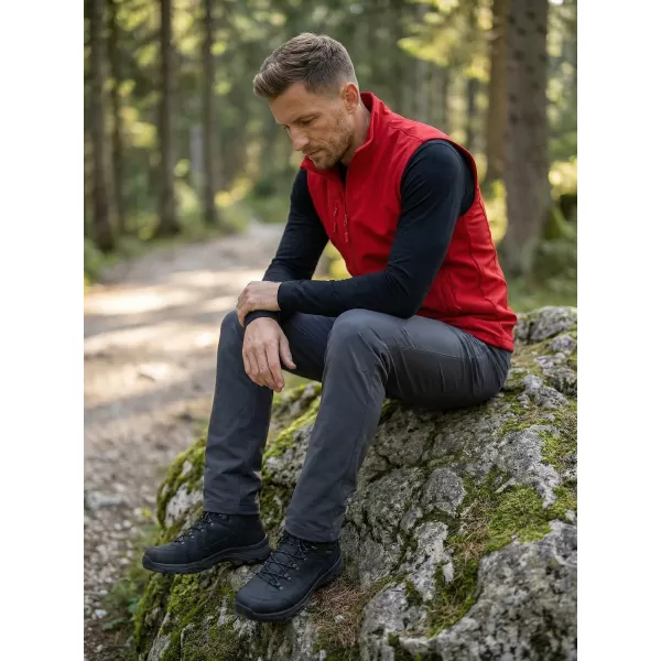  Herren-Softshellweste ALTISPORT NoPrint NP/ALM865 ROT 