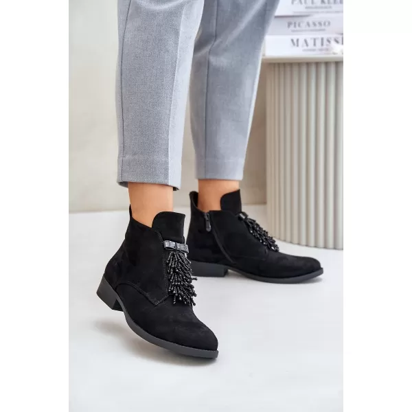  Damenschuhe S.BARSKI HY42-715 SCHWARZ 