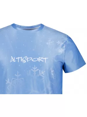 Herren-Weihnachtsshirt Premium ALTISPORT VOJ/ALMVN7TR06 HELLBLAU