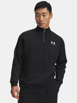 Herren-Sweatshirt UNDER ARMOUR ICON FLEECE 1/4 ZIP 6012710-001 SCHWARZ