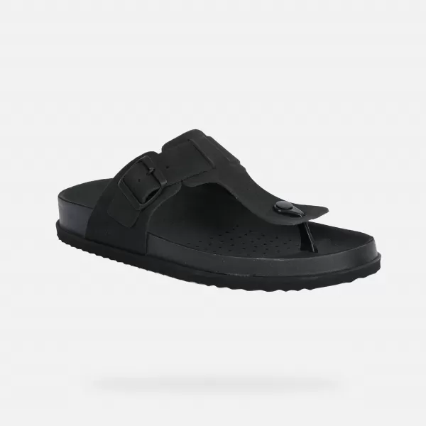  Herrenhausschuhe GEOX PARNAIBA G014438 SCHWARZ 