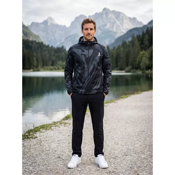  Premium-Softshelljacke für Herren ALTISPORT VOJ/ALM072JACK01 SCHWARZ 