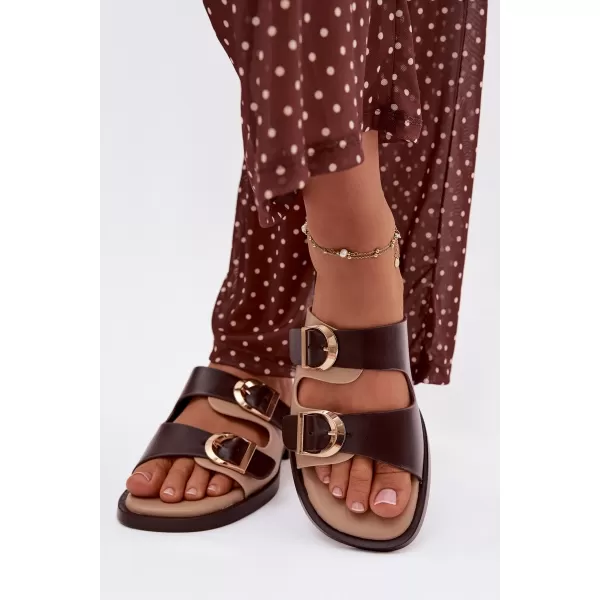  Damenhausschuhe BOTO DANELLE 41337 KAFFEE/BEIGE 