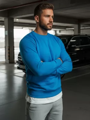 Herren-Sweatshirt DSTREET BX4386 BLAU