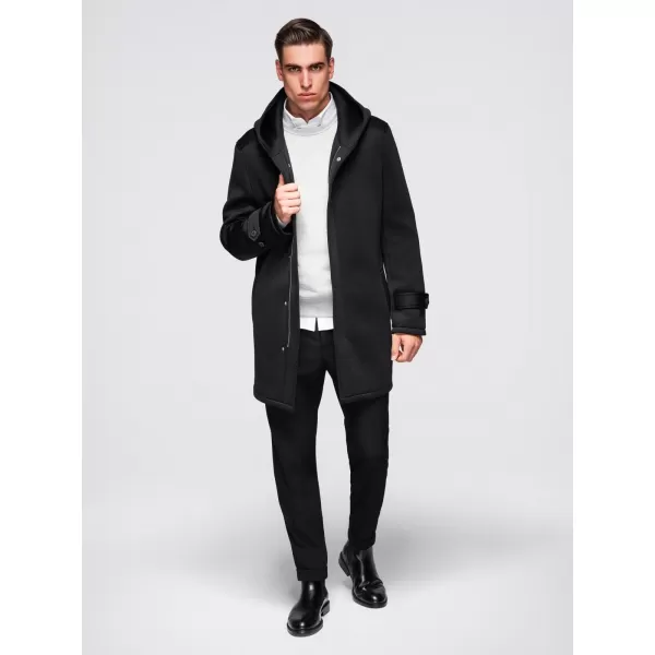  Herrenmantel OMBRE OM-COLC-0144 SCHWARZ 