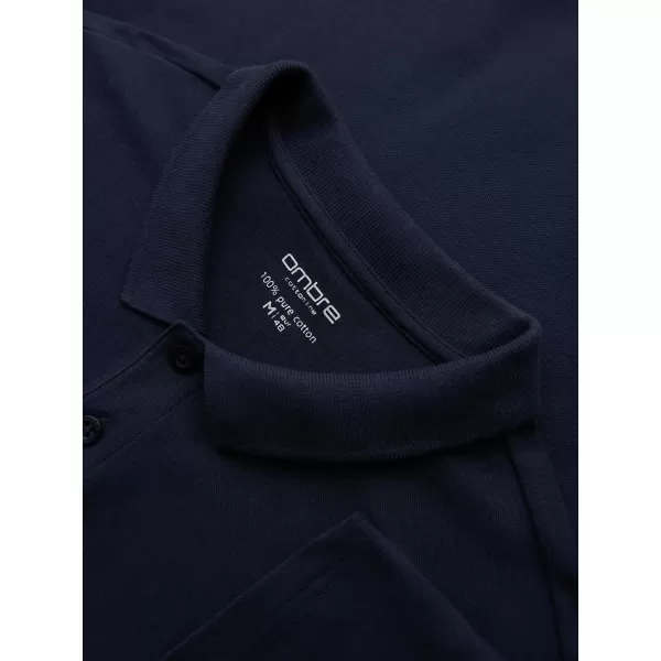  Herren-T-Shirt OMBRE OM-POBL-0162 MARINEBLAU 