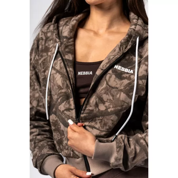  Kapuzenpullover mit Reißverschluss POWER 895 HELLBRAUN CAMO Nebbia 
