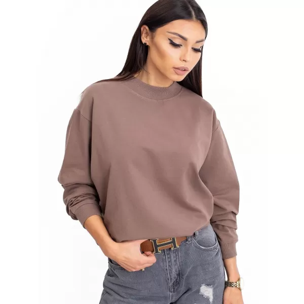  Damen-Sweatshirt BASIC FEEL GOOD RV-BL-5185.92P BRAUN 