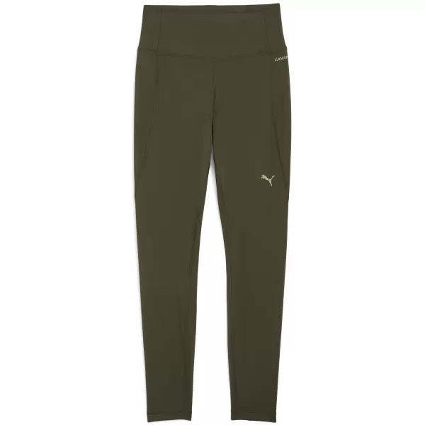  Leggings für Damen PUMA W CLOUDSPUN TIGHT - HW FL 527452-70 DUNKLES OLIV 
