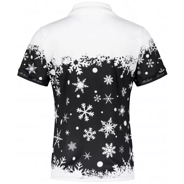  Damen-Weihnachts-T-Shirt mit Premium-Kragen ALTISPORT VOJ/ALWVN3TR05 WEIß 