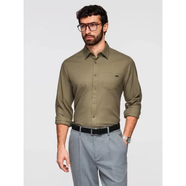  Herrenhemd OMBRE K695 OLIVE 
