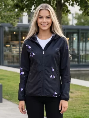 Premium-Softshelljacke für Damen ALTISPORT VOJ/ALW077JACK01 SCHWARZ/LILA