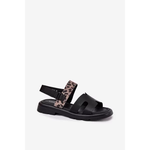  Damensandalen VINCEZA 66780 SCHWARZ 