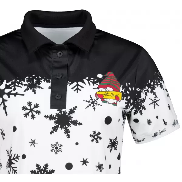  Damen-Weihnachts-T-Shirt mit Premium-Kragen ALTISPORT VOJ/ALWVN2TR05 ELF 