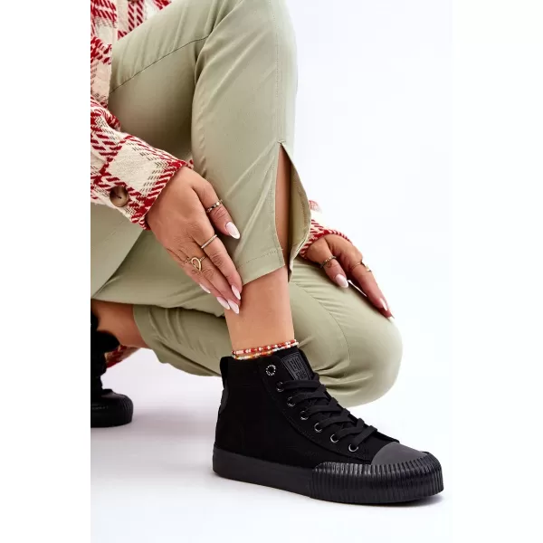  Damen-Sneaker BIG STAR LL274444 SCHWARZ Big Star Shoes 