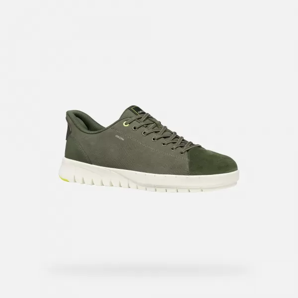  Herren-Sneaker GEOX FLEXTRIDE PLUS FAST IN G014654 DUNKELGRÜN 
