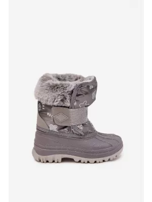 Winterschuhe für Kinder LEE COOPER LCJ-25-10-3788 GRAU