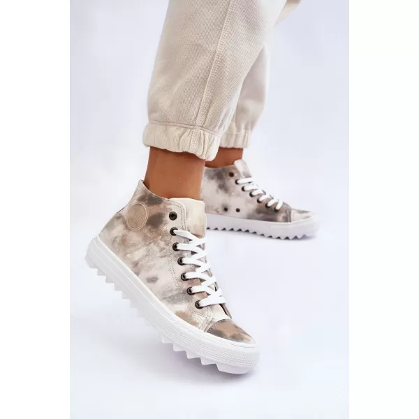 Damen-Sneaker BIG STAR LL274047 WEISS/OLIVE Big Star Shoes 