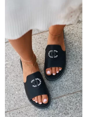 Damen-Flip-Flops S.BARSKI KV27-050 SCHWARZ
