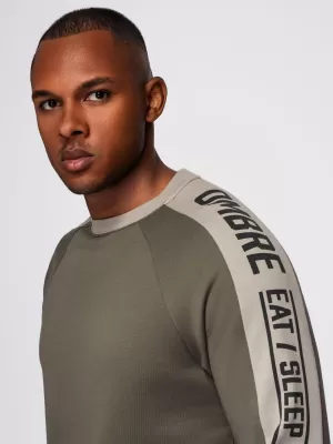 Herren-Sweatshirt OMBRE OM-SSNZ-0200 OLIVE