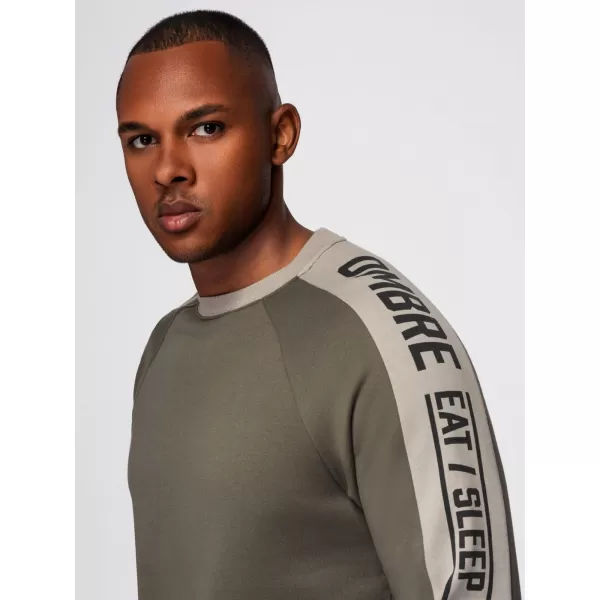  Herren-Sweatshirt OMBRE OM-SSNZ-0200 OLIVE 