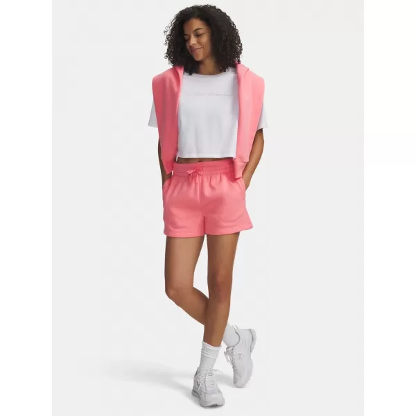  Damen-Shorts UNDER ARMOUR RIVAL FLEECE SHORT 1382723-600 ROSA 