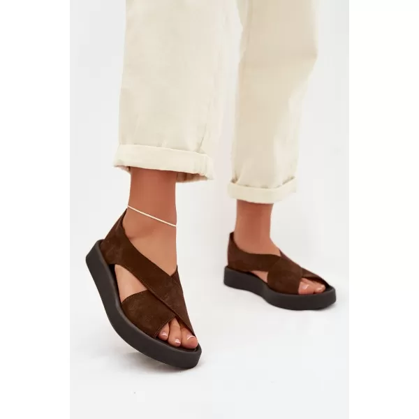  Damensandalen ZAZOO 3196 BRAUN 