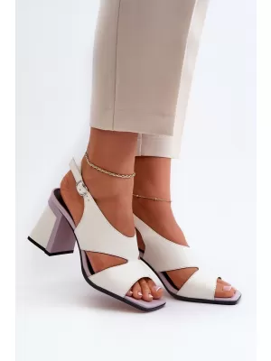 Damensandalen D&A MR38-153 WEIß