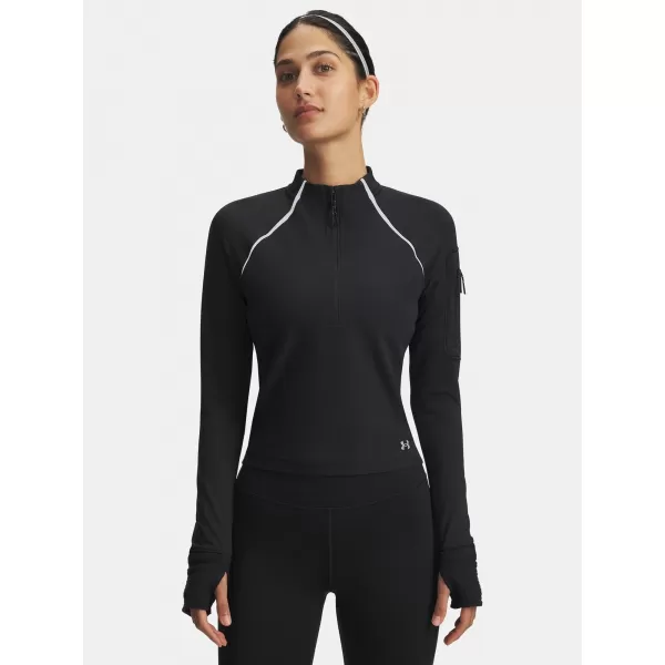  Damen-T-Shirt UNDER ARMOUR UA VELOCITI PRO CW HALF ZIP 6004015-001 SCHWARZ 